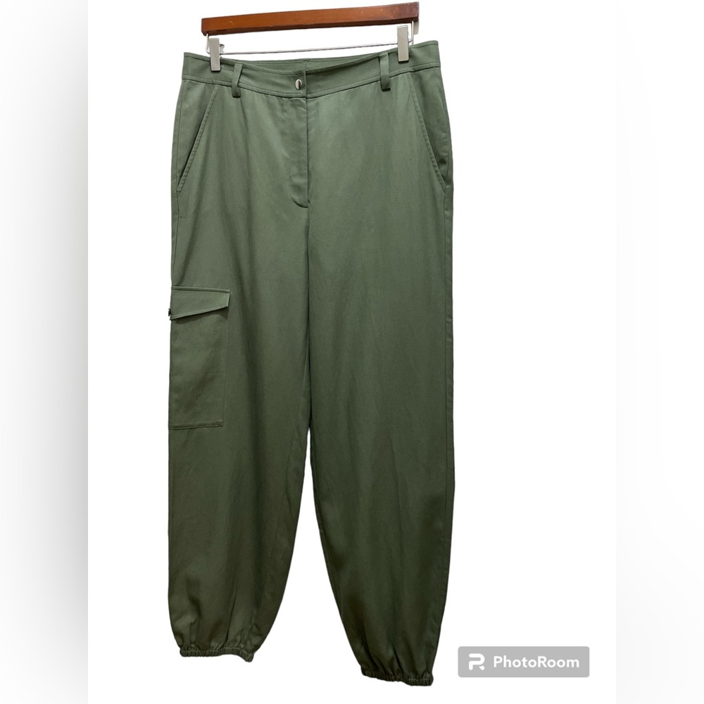 NWT Pants EVERYBODY & EVERYONE Ankle Derp Trouser , Color Olive,Size 12